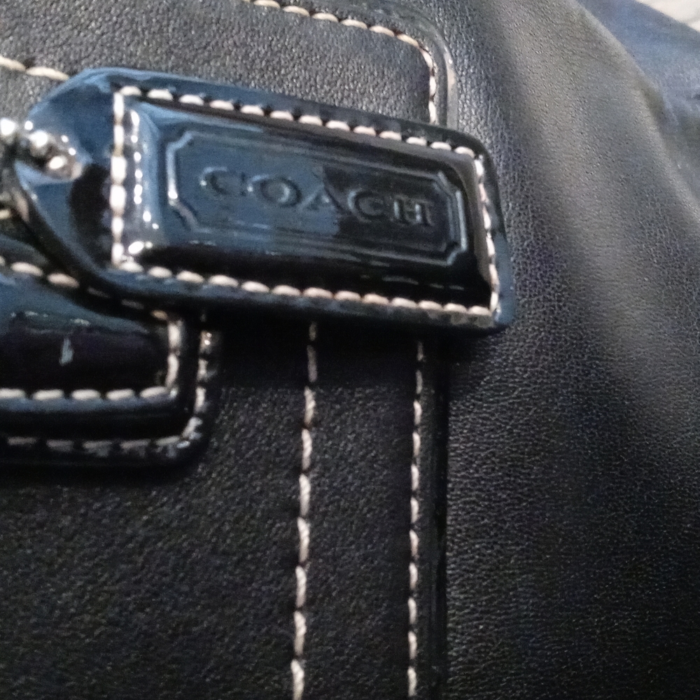💝Coach Black leather purse Authentic - Picture 7 of 15